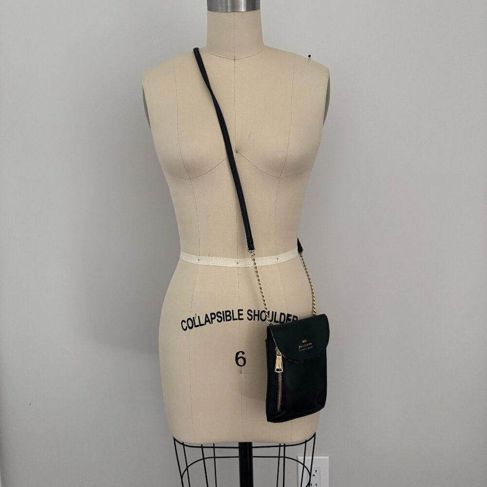 Juicy Couture Black Cellie Crossbody Mini Bag Y2K Revival Purse Travel Chic